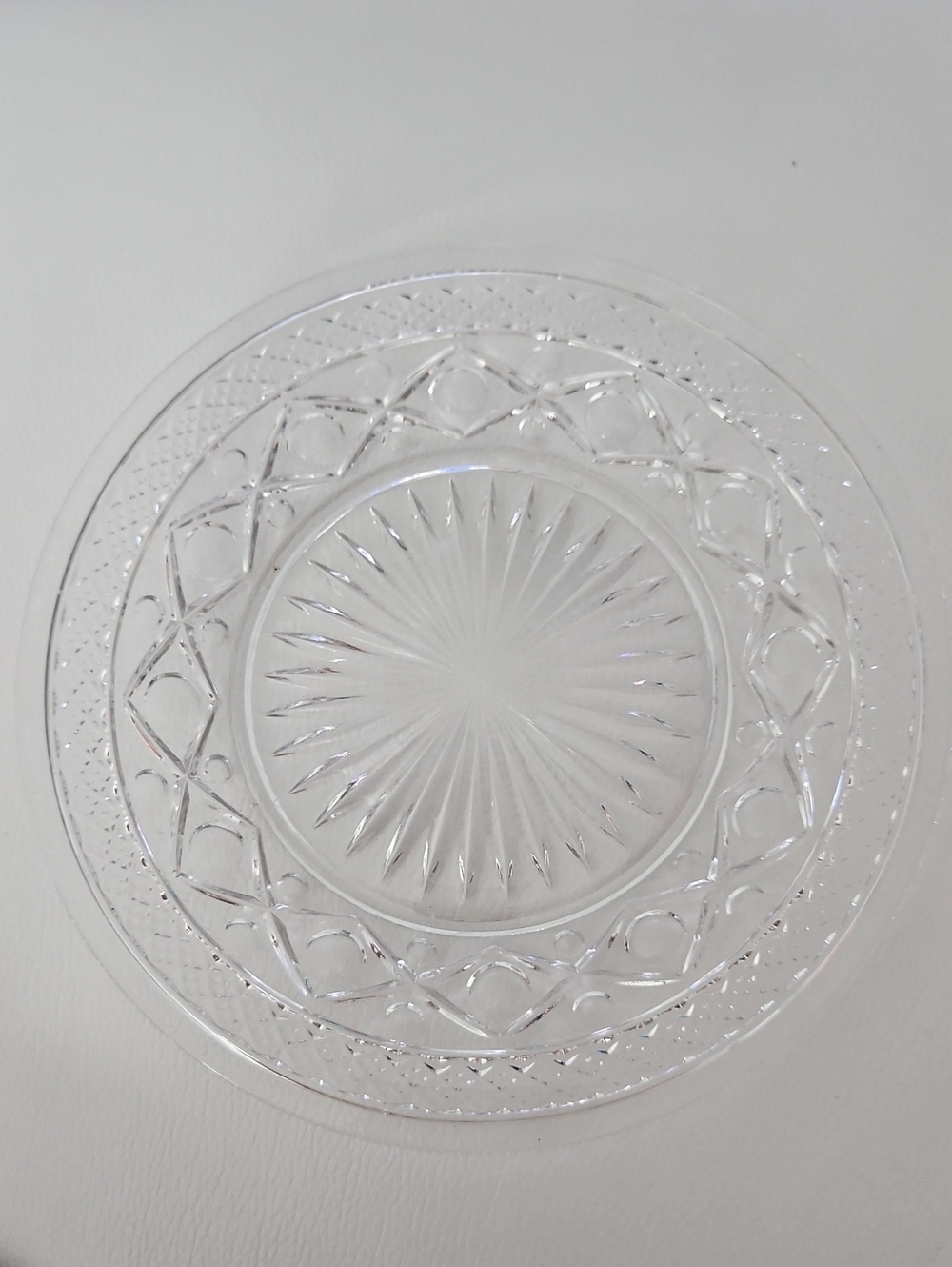Cape Cod Clear Pattern Salad Plate -Imperial Glass- Ohio